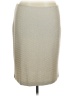 St. John Chevron-herringbone Silver Ivory Formal Skirt Size 16 - photo 1