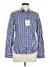 UNTUCKit 100% Cotton Checkered-gingham Blue Long Sleeve Button-Down Shirt Size 8 - photo 1