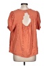 Torrid 100% Rayon Orange Short Sleeve Blouse Size Lg Plus (0) - photo 2