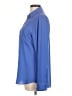 Express 100% Polyester Blue Long Sleeve Blouse Size M - photo 5