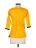 Unbranded Yellow Orange 3/4 Sleeve Blouse Size EU 38 / US 8 - photo 2