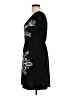 Venus Graphic Black Cocktail Dress Size L - photo 5