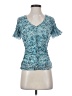 Anthropologie Blue Short Sleeve Blouse Size XS - photo 1