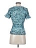 Anthropologie Blue Short Sleeve Blouse Size XS - photo 2