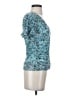 Anthropologie Blue Short Sleeve Blouse Size XS - photo 4