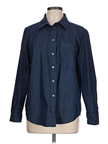 Banana Republic Factory Store Long Sleeve Button-Down Shirt (view 1)