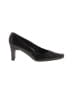 Stuart Lang 100% Leather Black Heels Size 8 1/2 - photo 1