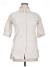 Unbranded 100% Cotton Ivory 3/4 Sleeve Button-Down Shirt Size M - photo 1