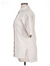 Unbranded 100% Cotton Ivory 3/4 Sleeve Button-Down Shirt Size M - photo 5