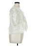 Express 100% Nylon Ivory 3/4 Sleeve Blouse Size XL - photo 4