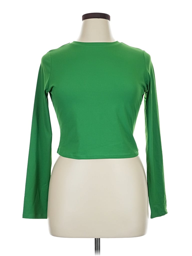 Pre-owned Trendy Queen 3/4 Sleeve T-shirt In Green