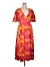 Mixed Tropical Orange Cocktail Dress Size XL - photo 1
