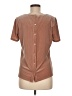 Esprit Metallic Brown Short Sleeve Top Size 6 - photo 2