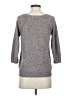 Ann Taylor Factory 100% Cotton Tweed Gray Pullover Sweater Size XS - photo 2