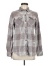 Jetty 100% Cotton Plaid Gray Long Sleeve Button-Down Shirt Size M - photo 1