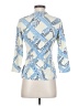 J. McLaughlin Blue 3/4 Sleeve T-Shirt Size S - photo 2