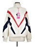 Terez 100% Polyester Color Block White Track Jacket Size M - photo 1