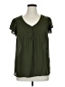 East Adeline 100% Polyester Green Short Sleeve Blouse Size 1X - photo 1