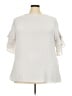 Cream & Sugar 100% Polyester Ivory Short Sleeve Blouse Size 3X - photo 1