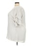 Cream & Sugar 100% Polyester Ivory Short Sleeve Blouse Size 3X - photo 5