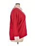 Elementz 100% Cotton Polka Dots Red Pullover Sweater Size 3X - photo 4