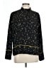 H&M 100% Polyester Stars Black Long Sleeve Blouse Size 12 - photo 1