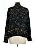 H&M 100% Polyester Stars Black Long Sleeve Blouse Size 12 - photo 2