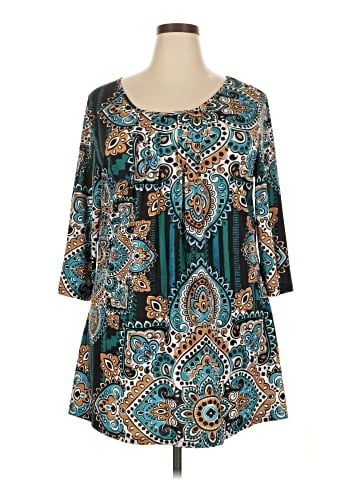 Lily by Firmiana 3/4 Sleeve Blouse (view 1)