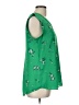 Pleione 100% Polyester Green Sleeveless Blouse Size L - photo 4