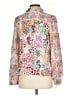 Emily Lovelock 100% Viscose Animal Print Multi Color Ivory Long Sleeve Blouse Size XS - photo 2