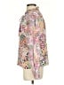 Emily Lovelock 100% Viscose Animal Print Multi Color Ivory Long Sleeve Blouse Size XS - photo 5