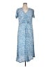 MNG 100% Polyester Blue Casual Dress Size 14 - photo 1