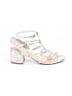 Schutz Metallic Silver Sandals Size 8 - photo 1