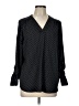 Jones New York 100% Polyester Polka Dots Black Long Sleeve Blouse Size L - photo 1
