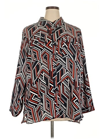 NY Collection Long Sleeve Blouse (view 1)