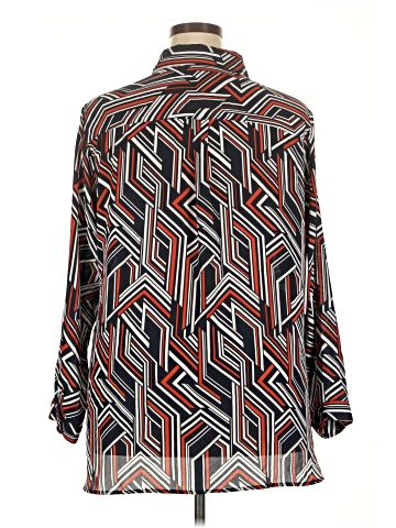 NY Collection Long Sleeve Blouse (view 2)