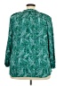 J.Jill Paisley Green 3/4 Sleeve Button-Down Shirt Size 3X - photo 2