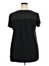 Roz & Ali Black Short Sleeve Henley Size 2X - photo 2