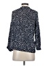Gap 100% Polyester Polka Dots Blue Long Sleeve Blouse Size S - photo 2