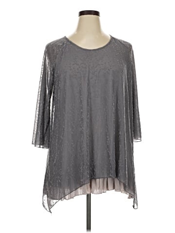 Indigo Soul 3/4 Sleeve Top (view 1)
