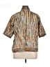 Chico's Brown Short Sleeve Blouse Size XL (3) - photo 2