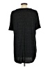 Ann Taylor Solid Black Short Sleeve Top Size L - photo 2