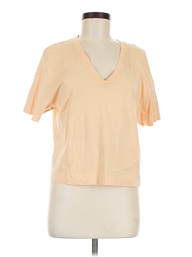 Pre-owned Everlane Short Sleeve T-shirt In Tan