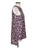 Theory 100% Silk Paisley Purple Sleeveless Silk Top Size S - photo 4