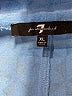 7 For All Mankind 100% Polyester Polka Dots Blue Short Sleeve Blouse Size XL - photo 7