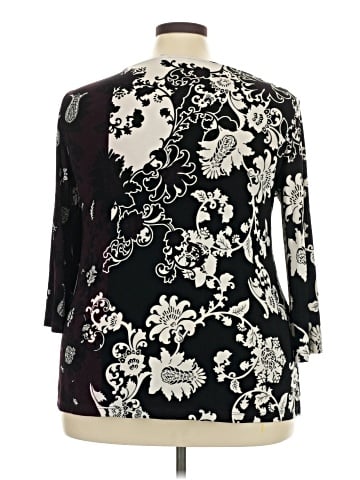 Travelers by Chico's 3/4 Sleeve T-Shirt (view 2)