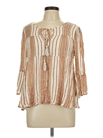 Blue Rain 3/4 Sleeve Blouse (view 1)