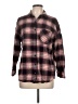BP. Plaid Burgundy Long Sleeve Button-Down Shirt Size L - photo 1