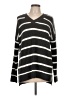 Westbound 100% Acrylic Stripes Black Pullover Sweater Size L - photo 1