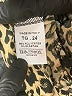 Boohoo Animal Print Gold Long Sleeve Blouse Size 20 - photo 8